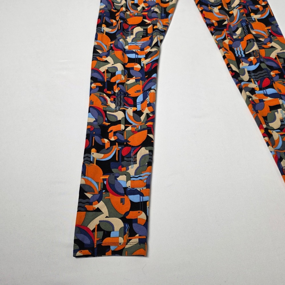 LuLaRoe Leggings Womens One Size Multicolor Abstract‎ Toucan Toucan Print Soft - Picture 8 of 12